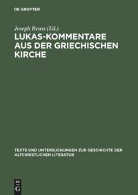 book: Lukas-Kommentare aus der griechischen Kirche