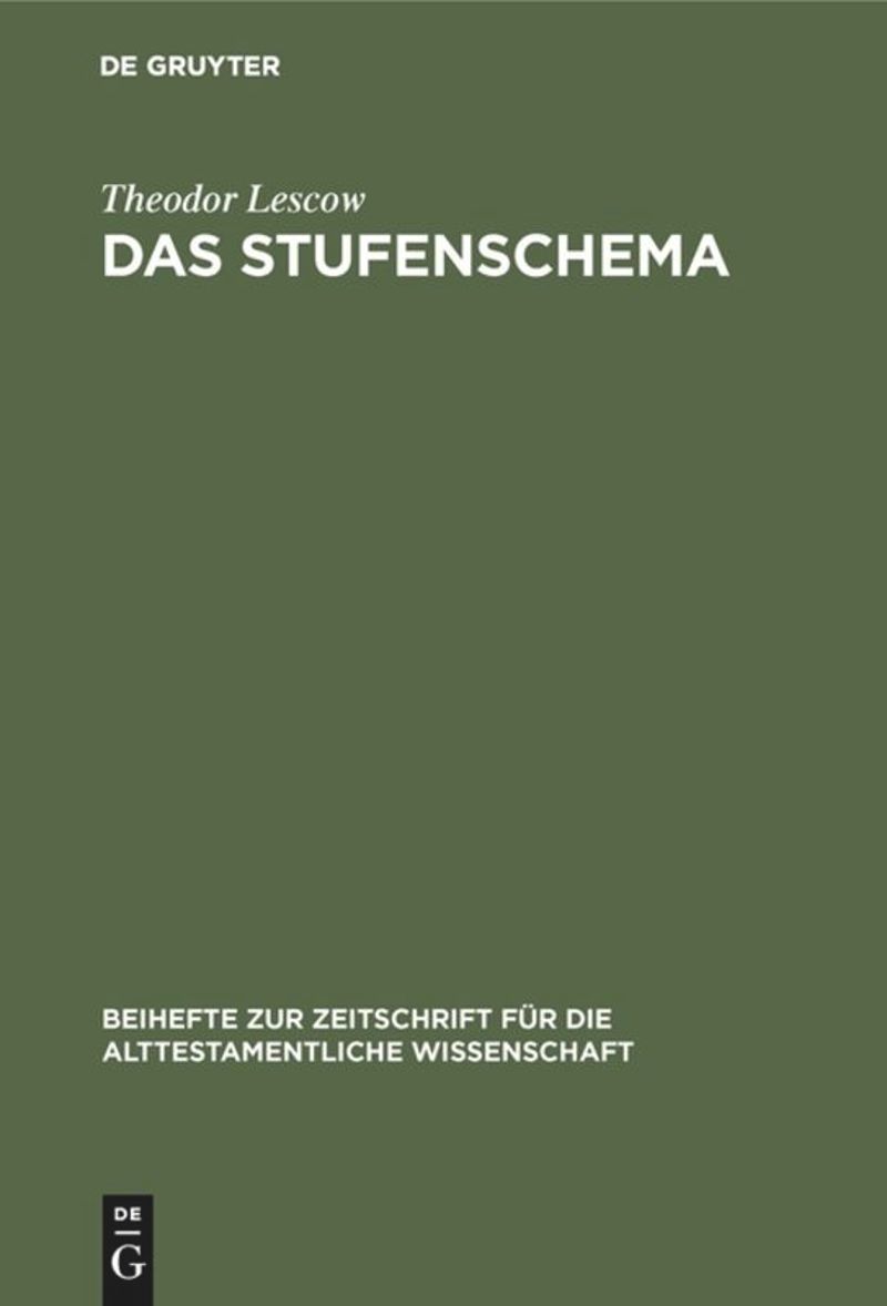 book: Das Stufenschema