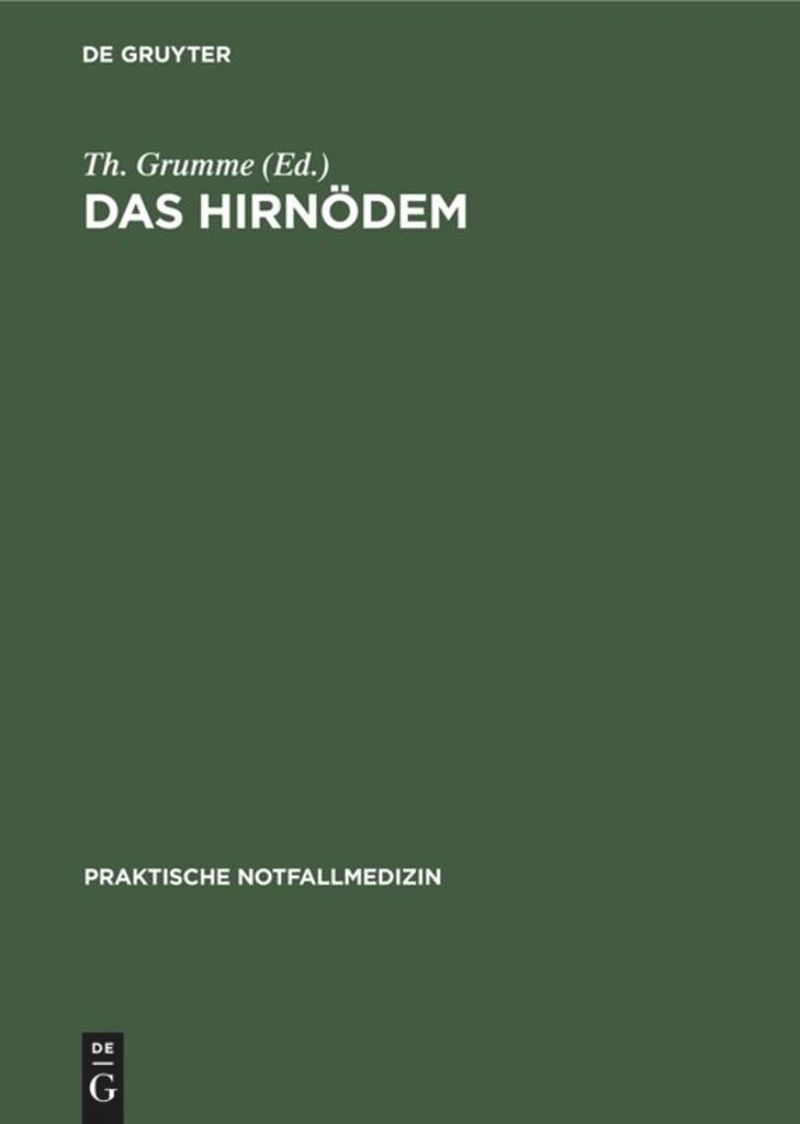 book: Das Hirnödem
