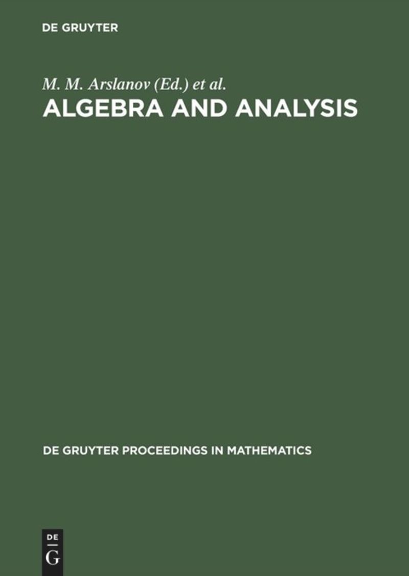 book: Algebra and Analysis