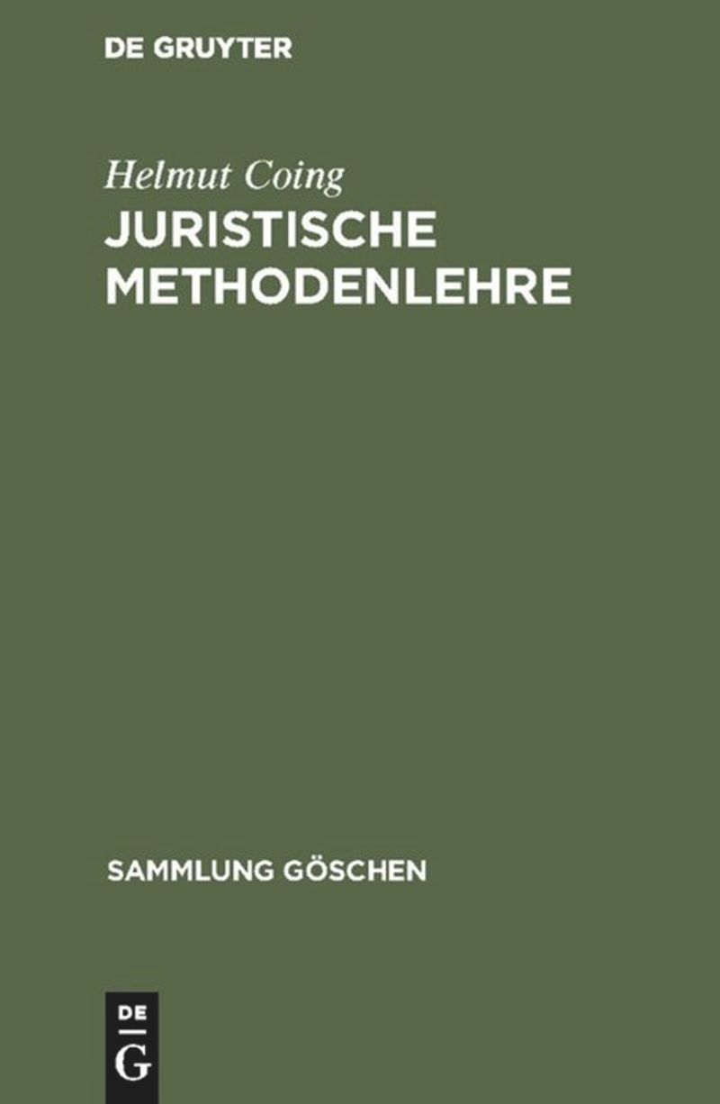 book: Juristische Methodenlehre