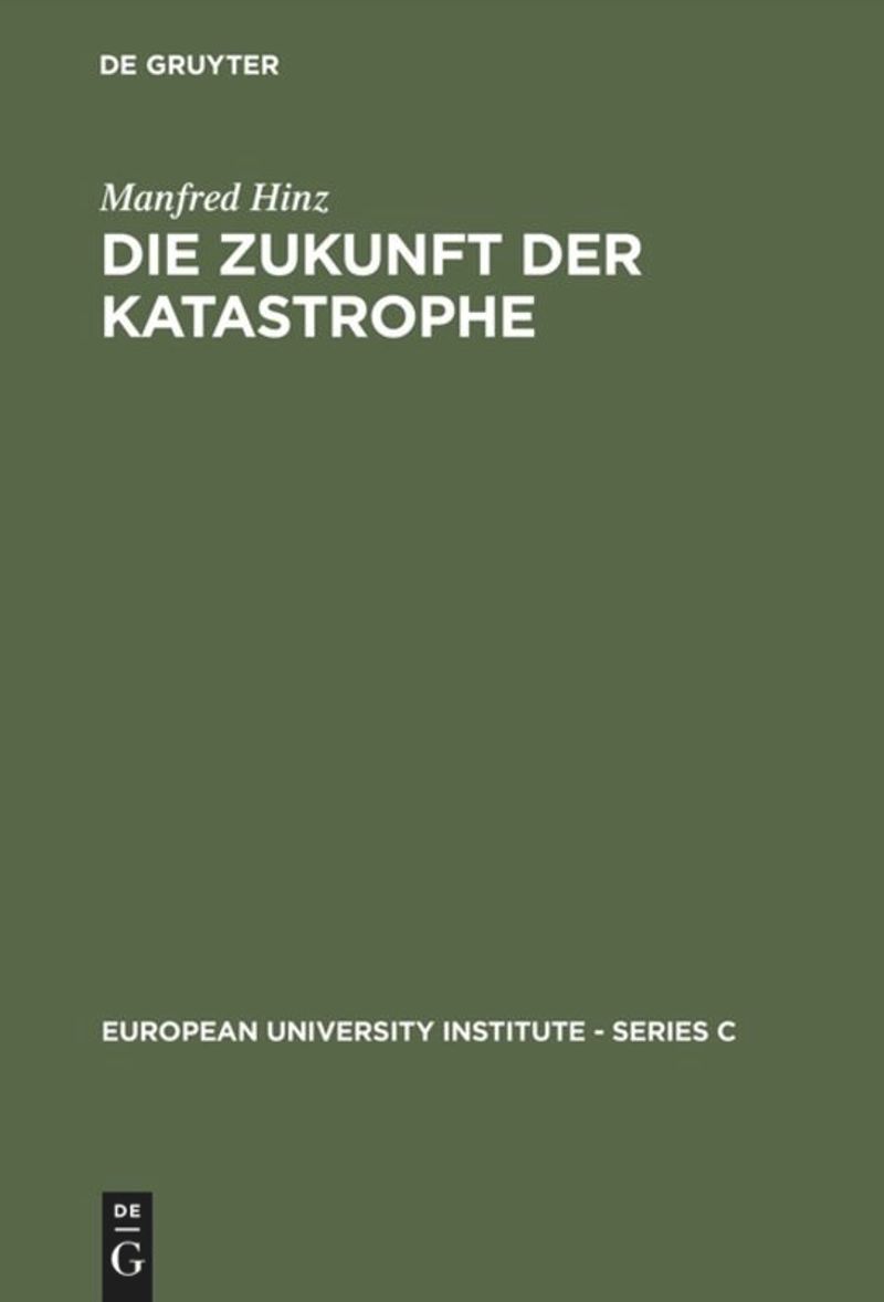 book: Die Zukunft der Katastrophe