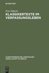book: Klassikertexte im Verfassungsleben