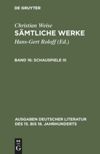 book: Band 16 Schauspiele III