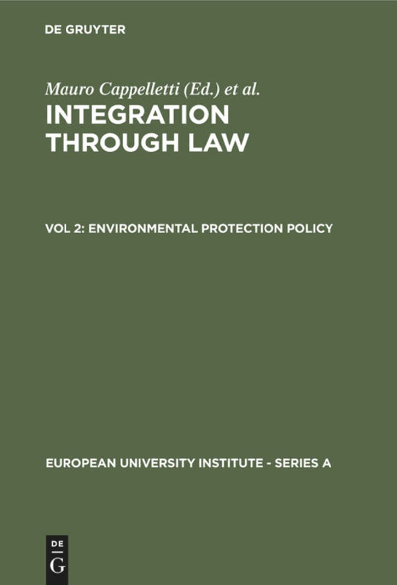 book: Vol 2 Environmental Protection Policy