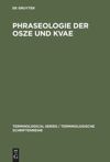 book: Phraseologie der OSZE und KVAE