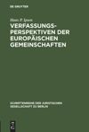 book: Verfassungsperspektiven der Europäischen Gemeinschaften