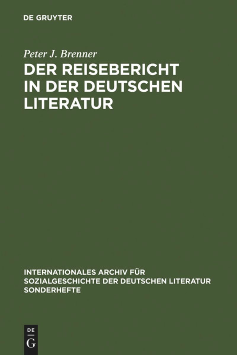 book: Der Reisebericht in der deutschen Literatur