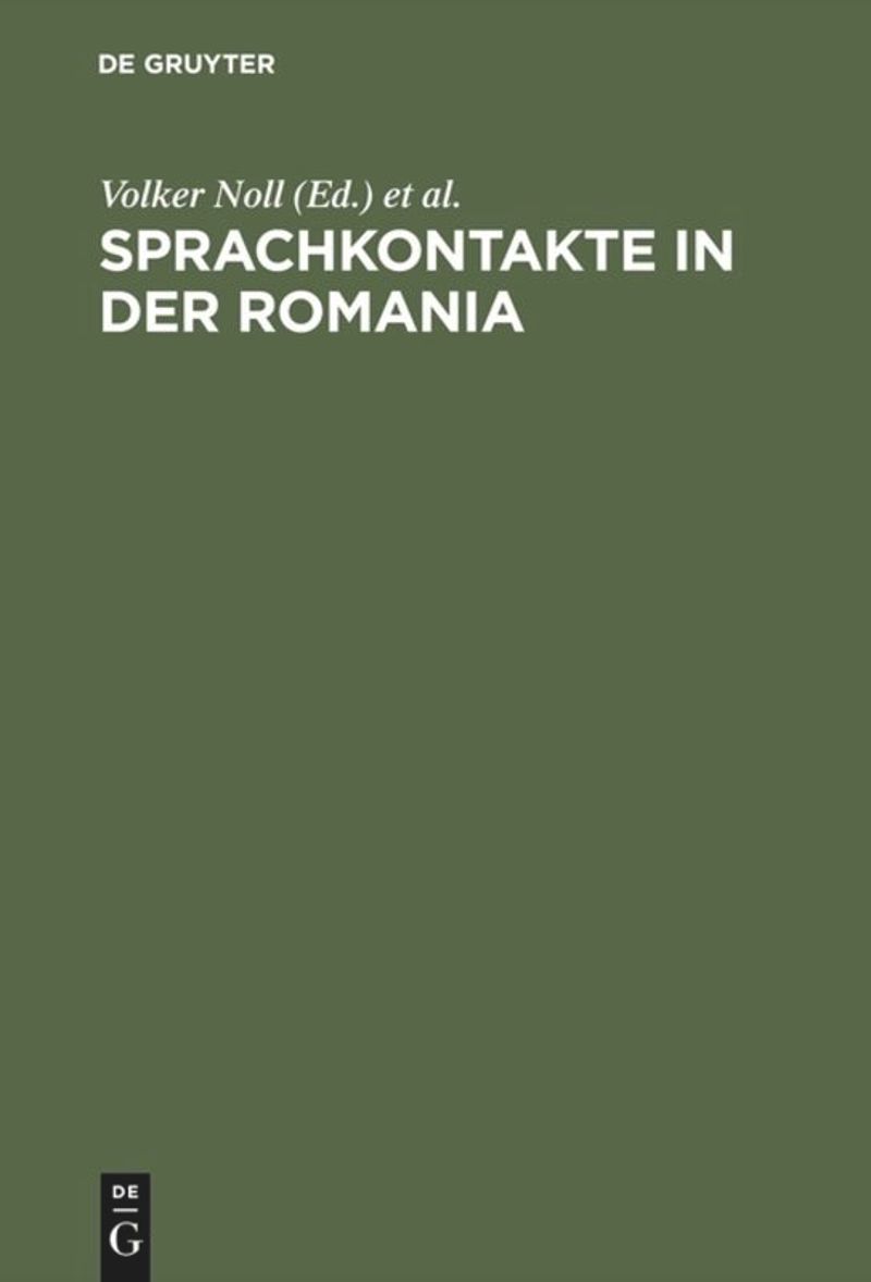 book: Sprachkontakte in der Romania