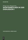 book: Wörterbücher in der Diskussion I