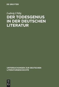 book: Der Todesgenius in der deutschen Literatur