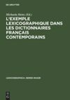 book: L'exemple lexicographique dans les dictionnaires français contemporains