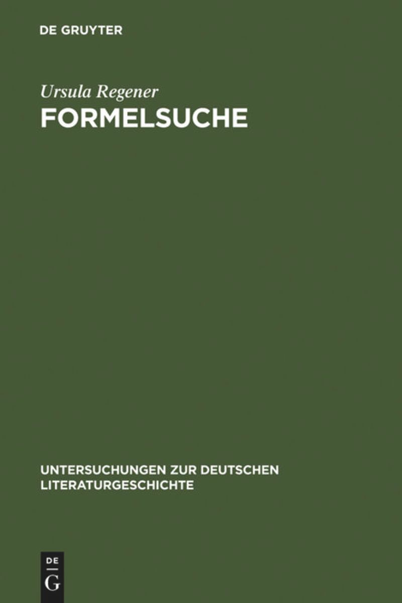 book: Formelsuche