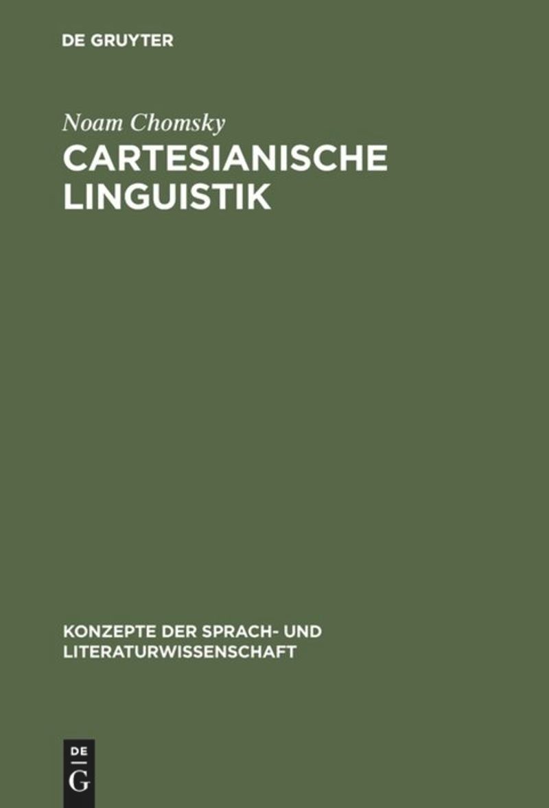 book: Cartesianische Linguistik