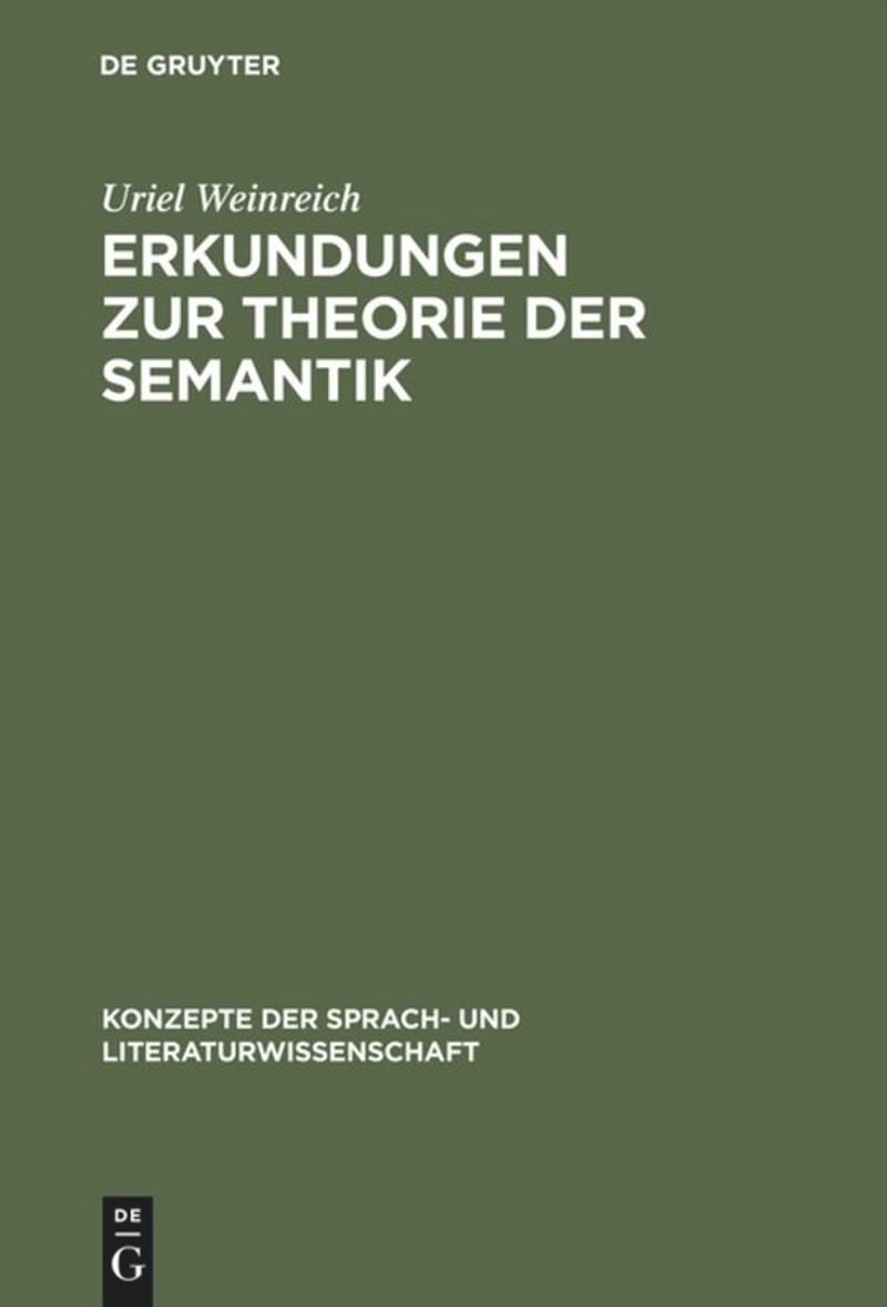 book: Erkundungen zur Theorie der Semantik
