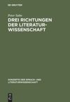 book: Drei Richtungen der Literaturwissenschaft