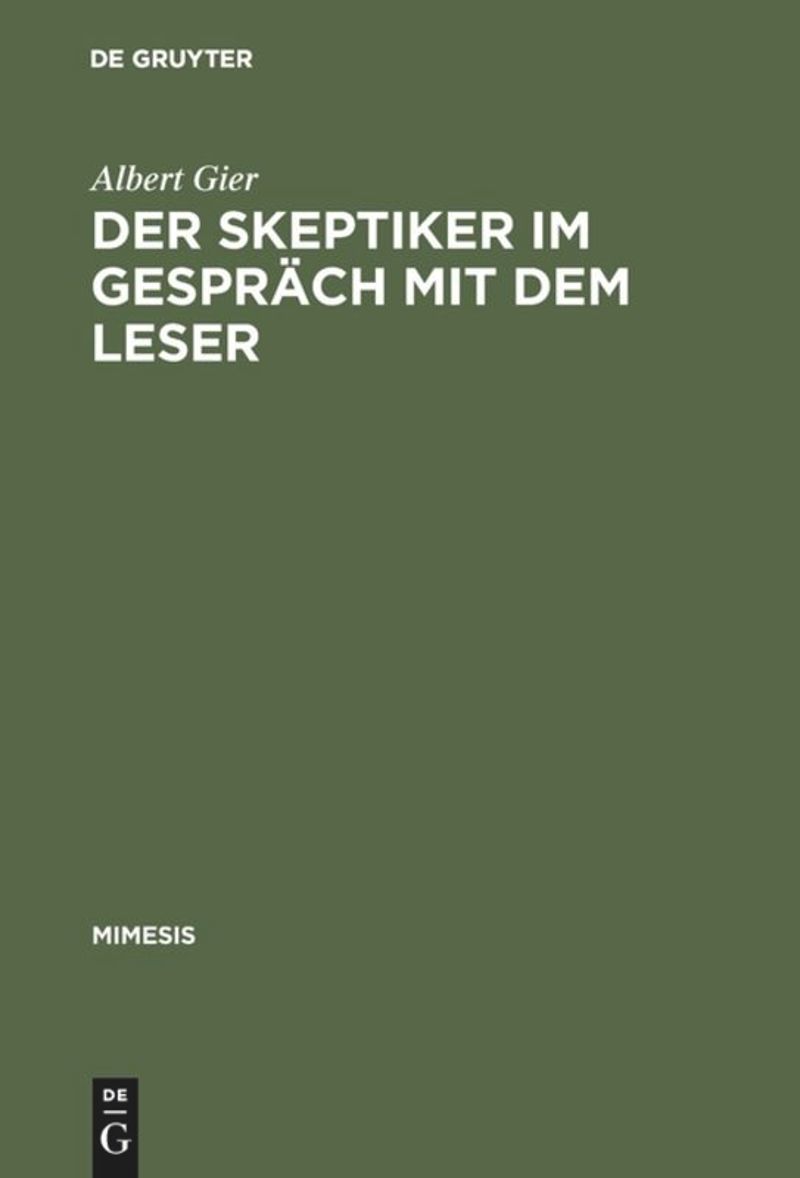 book: Der Skeptiker im Gespräch mit dem Leser