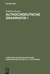 book: Althochdeutsche Grammatik I