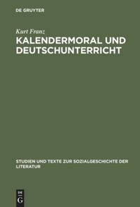 book: Kalendermoral und Deutschunterricht