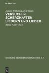 Versuch in Scherzhaften Liedern und Lieder