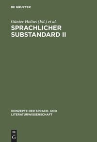book: Sprachlicher Substandard II