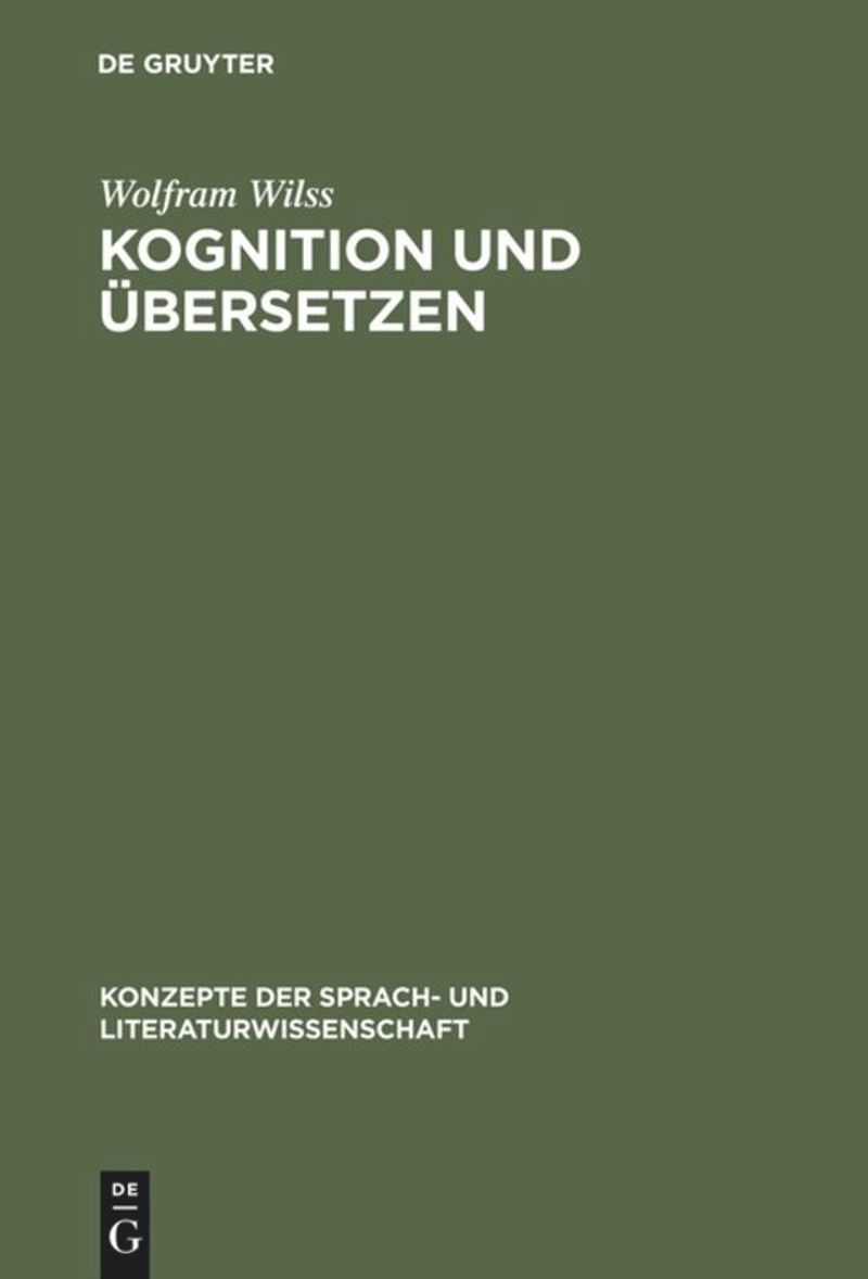 book: Kognition und Übersetzen