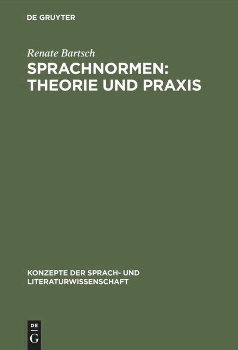 book: Sprachnormen: Theorie und Praxis