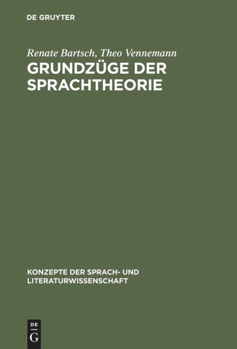 book: Grundzüge der Sprachtheorie