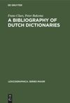 book: A Bibliography of Dutch Dictionaries