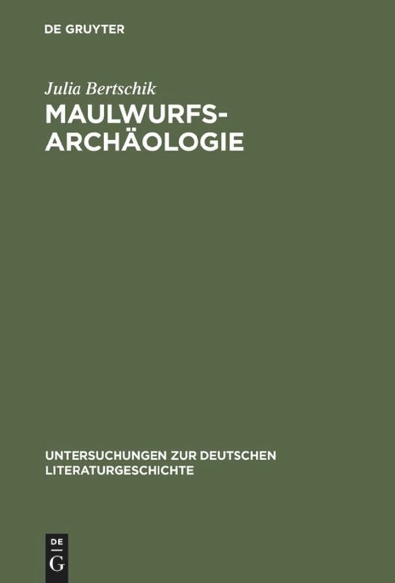 book: Maulwurfsarchäologie