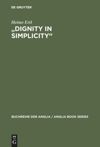 book: "Dignity in Simplicity"