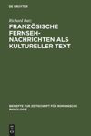 book: Französische Fernsehnachrichten als kultureller Text