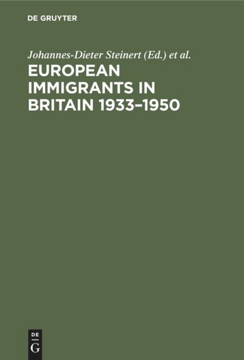 book: European Immigrants in Britain 1933–1950