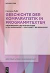 book: Geschichte der Komparatistik in Programmtexten