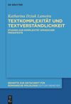 book: Textkomplexität und Textverständlichkeit