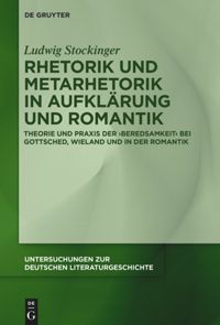book: Rhetorik und Metarhetorik in Aufklärung und Romantik