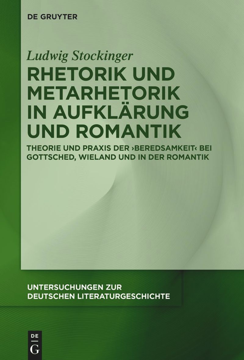 book: Rhetorik und Metarhetorik in Aufklärung und Romantik