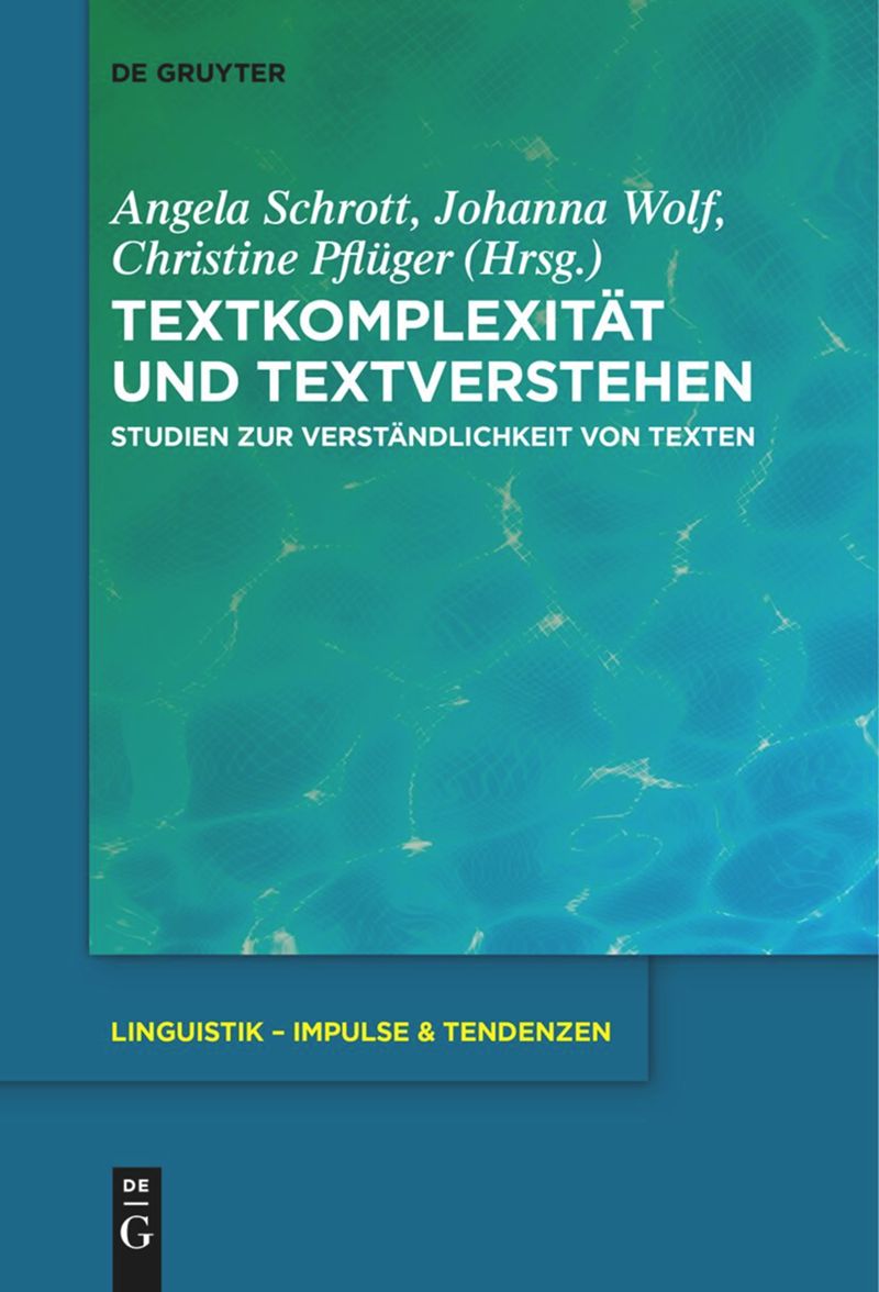 book: Textkomplexität und Textverstehen