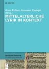 book: Mittelalterliche Lyrik im Kontext
