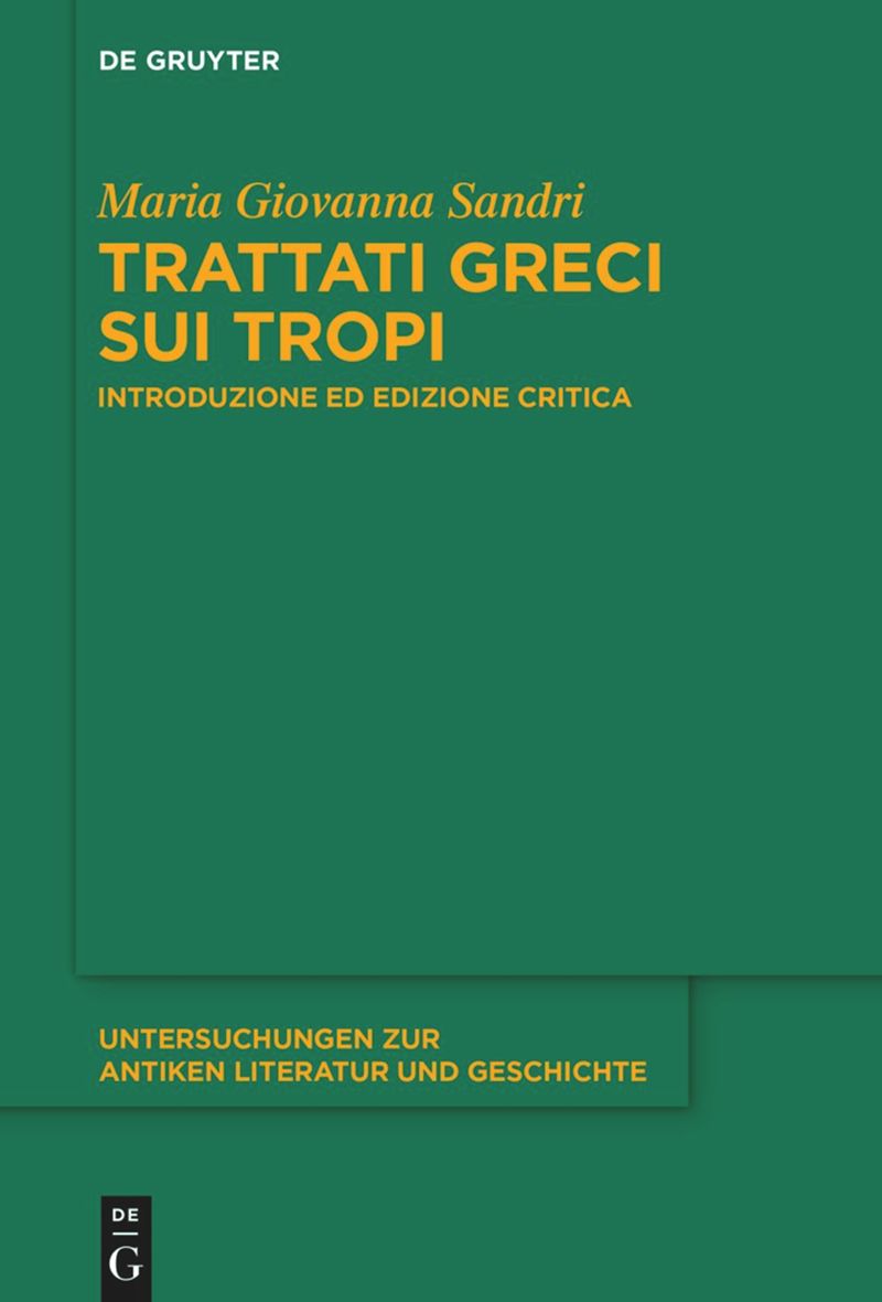 book: Trattati greci sui tropi