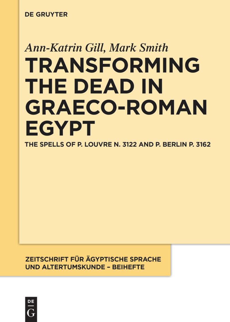 book: Transforming the Dead in Graeco-Roman Egypt