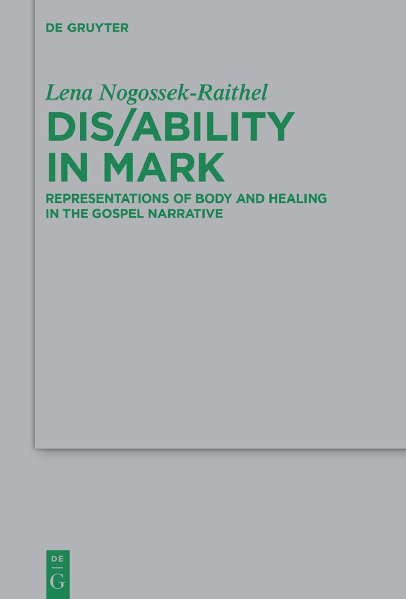 book: Dis/ability in Mark