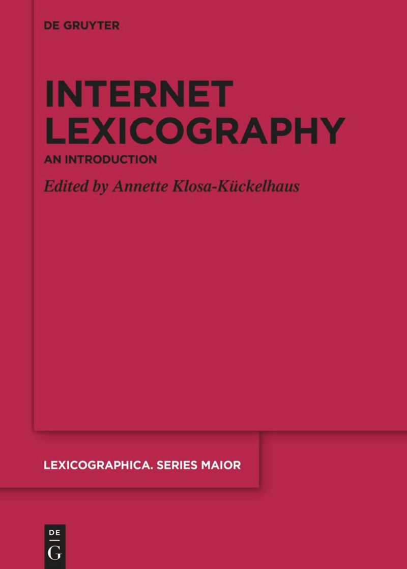 book: Internet Lexicography