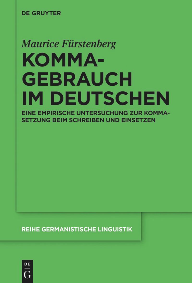 book: Kommagebrauch im Deutschen