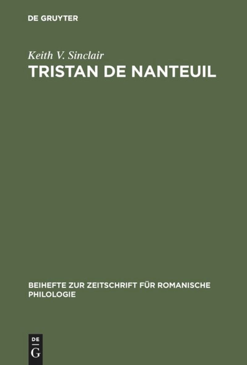 book: Tristan de Nanteuil