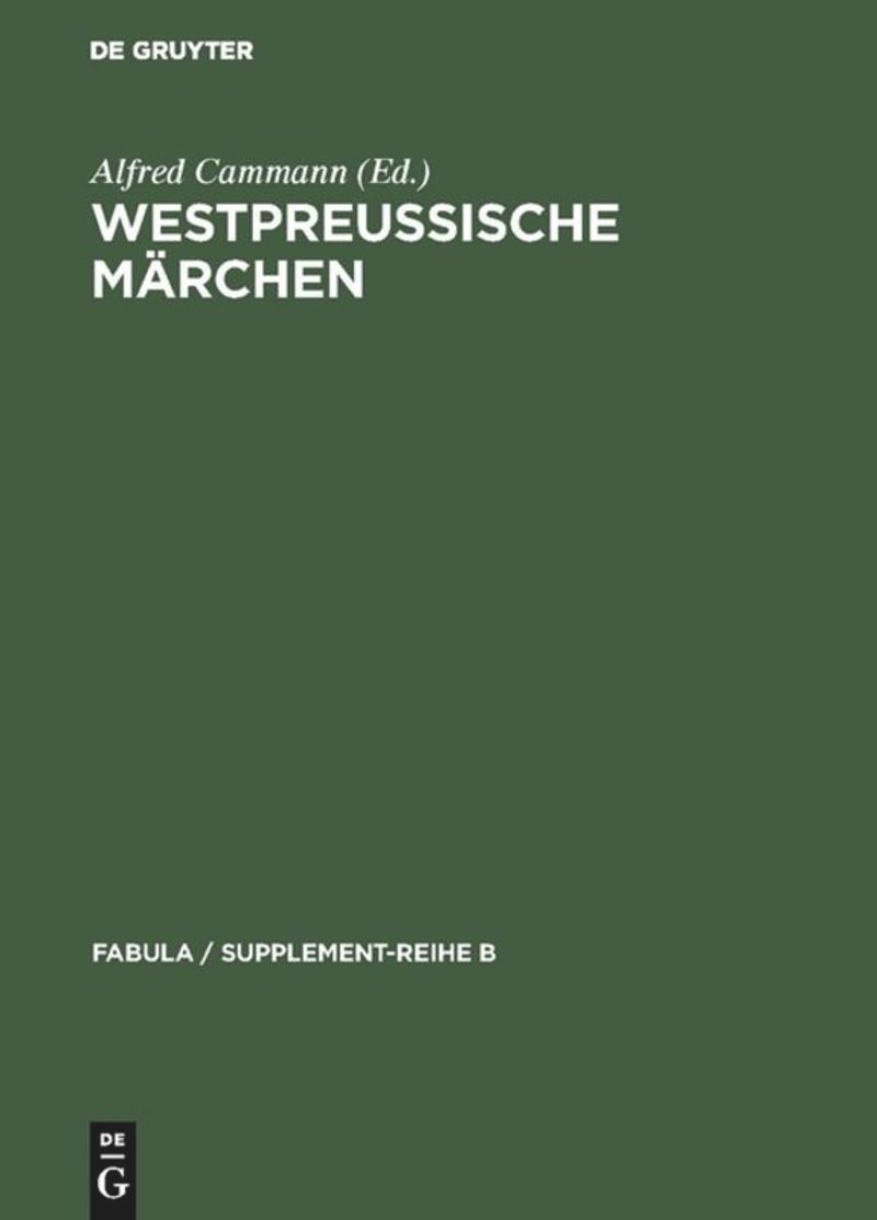 book: Westpreußische Märchen