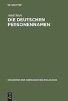 book: Die deutschen Personennamen