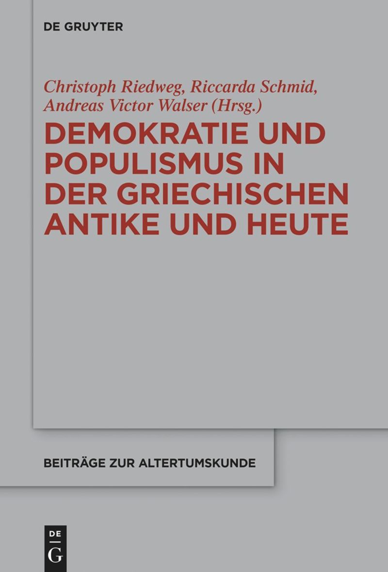 book: Demokratie und Populismus in der griechischen Antike und heute