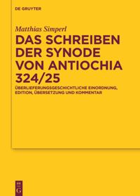 book: Das Schreiben der Synode von Antiochia 324/25