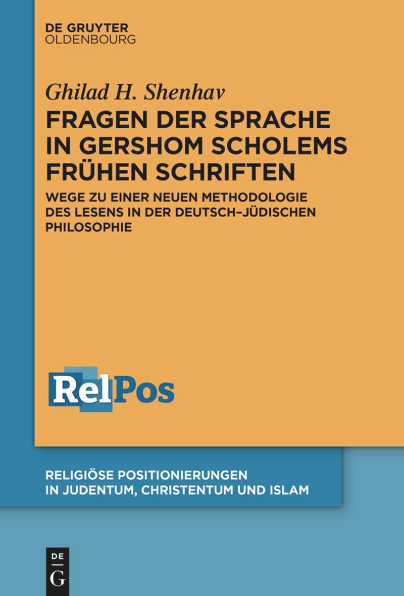 book: Fragen der Sprache in Gershom Scholems frühen Schriften